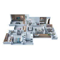 Atrium Montaire Balewadi 4 BHK Floorplan